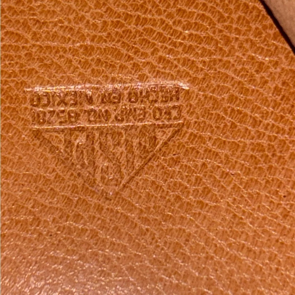 Vintage New Mexican Unisex Bi-Fold WALLET Hand Tooled Genuine Leather Aztec Art‍